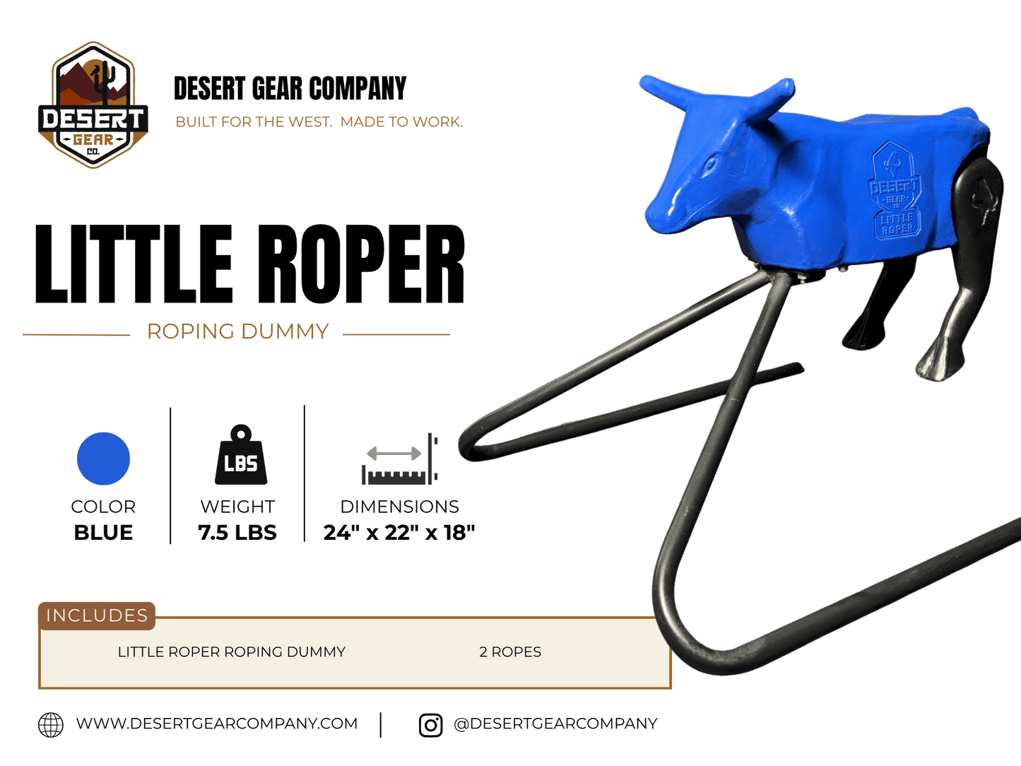 The Little Roper- The Ultimate Small Roping Dummy - Desert Gear Company