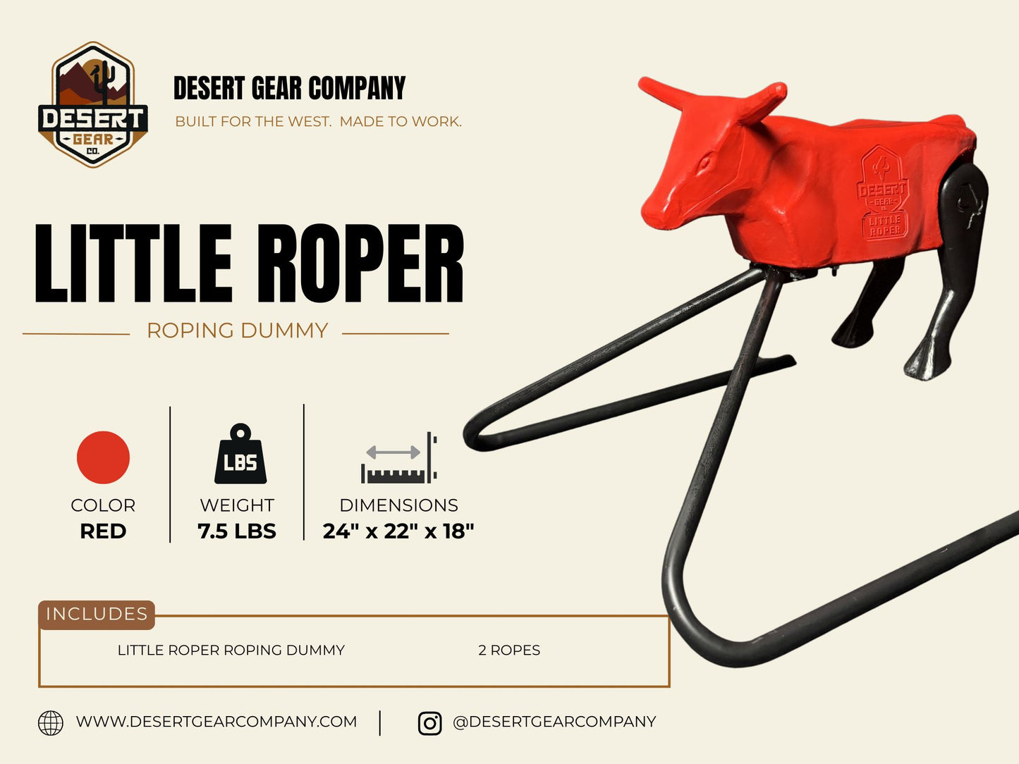 The Little Roper- The Ultimate Small Roping Dummy