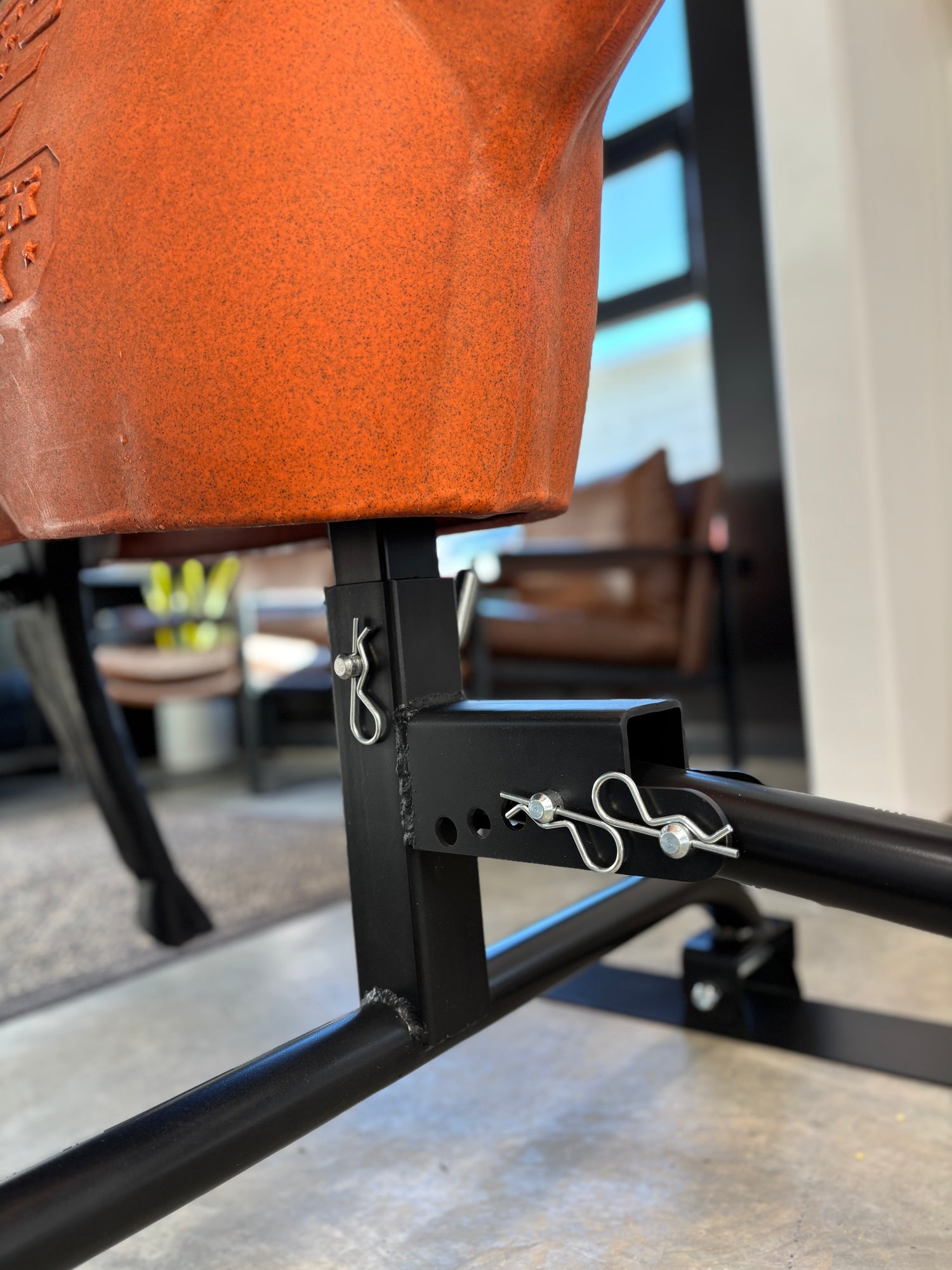 roping dummy on sled